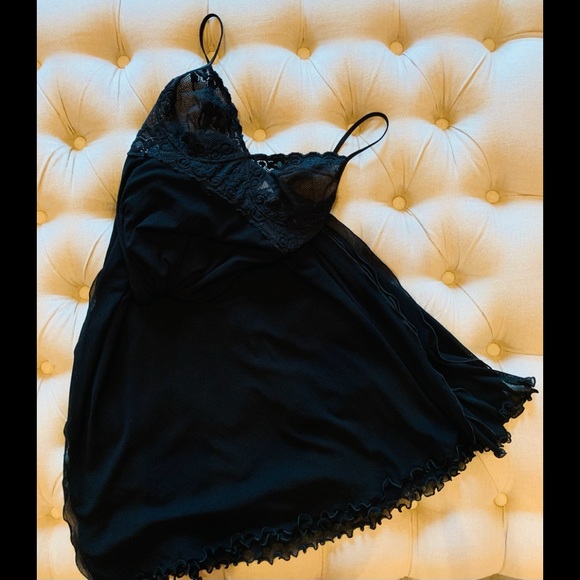 NEW! Sm - Sasha Long Ital Nightgown in Sheer Tulle - Picture 5 of 9